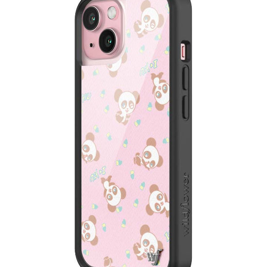 Wildflower iPhone case 15 Ashley Williams Panda Pink Cute