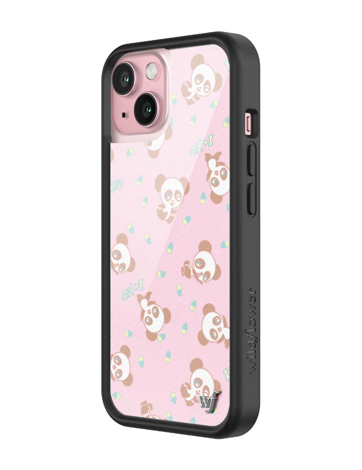 Wildflower iPhone case 15 Ashley Williams Panda Pink Cute