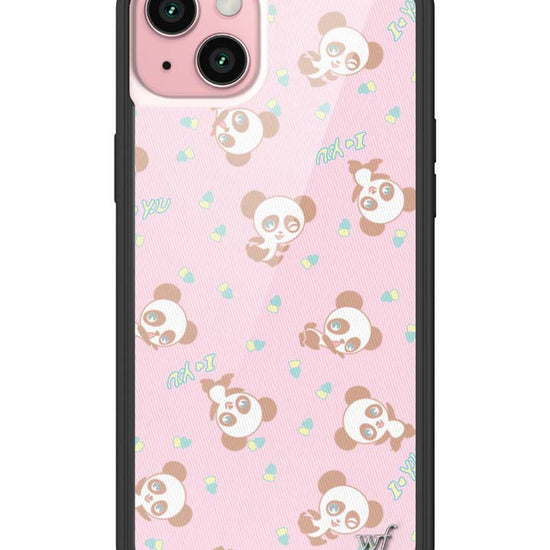 Wildflower iPhone case 15 Plus Ashley Williams Panda Pink Cute