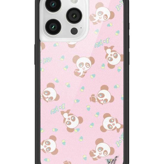 Wildflower iPhone case 15 Pro Max Ashley Williams Panda Pink Cute