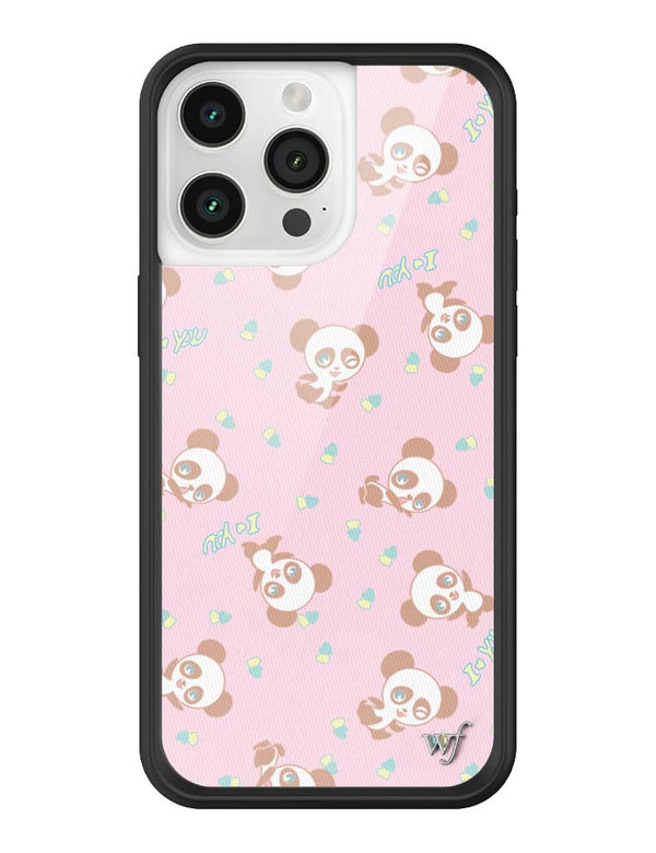 Wildflower iPhone case 15 Pro Max Ashley Williams Panda Pink Cute