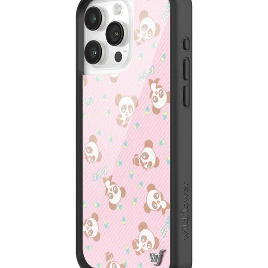Wildflower iPhone case 15 Pro Max Ashley Williams Panda Pink Cute