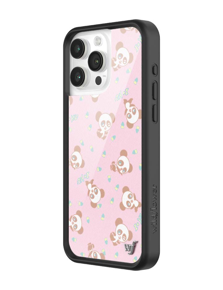 Wildflower iPhone case 15 Pro Max Ashley Williams Panda Pink Cute
