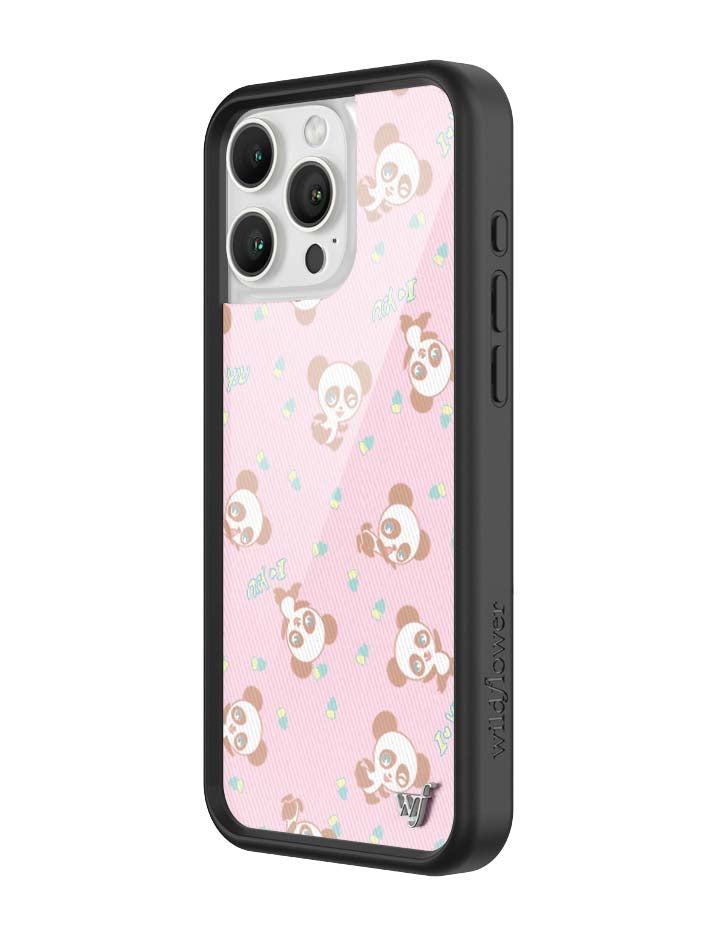 Wildflower iPhone case 16 Pro Max Ashley Williams Panda Pink Cute
