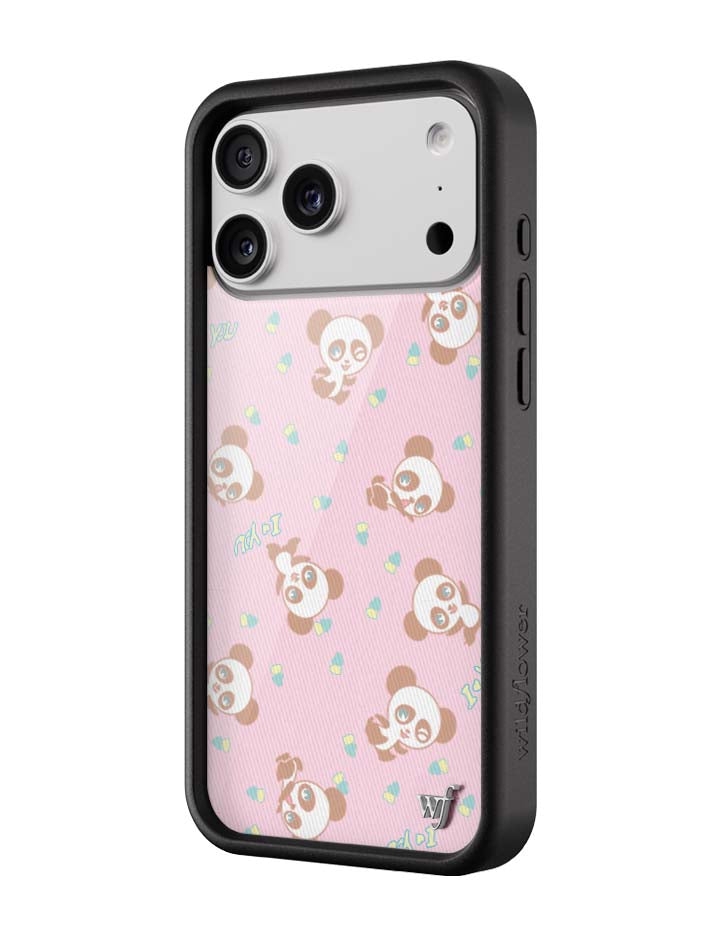 Wildflower iPhone case 18 Pro Max Ashley Williams Panda Pink Cute