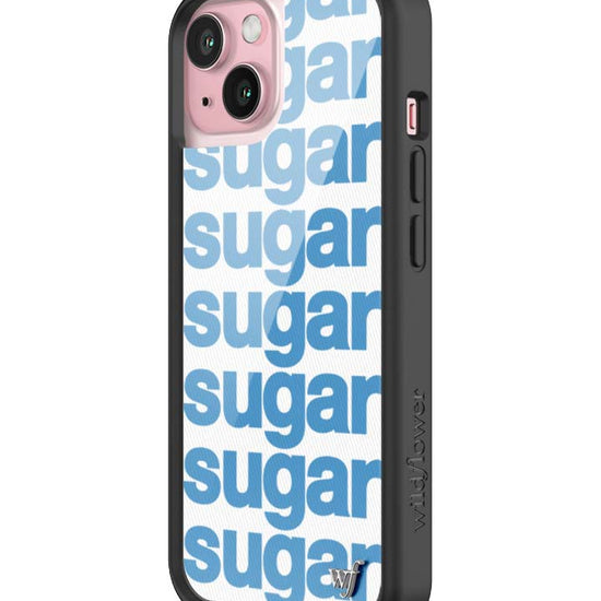 Wildflower iPhone case 15 Ashley Williams Sugar Packet Blue Cute
