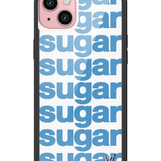 Wildflower iPhone case 15 Plus Ashley Williams Sugar Packet Blue Cute