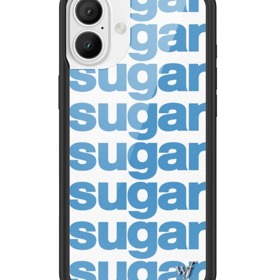 Wildflower iPhone case 16 Plus Ashley Williams Sugar Packet Blue Cute