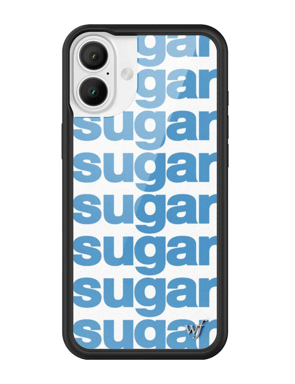 Wildflower iPhone case 16 Plus Ashley Williams Sugar Packet Blue Cute