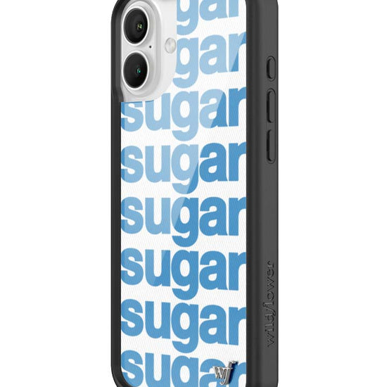 Wildflower iPhone case 16 Plus Ashley Williams Sugar Packet Blue Cute