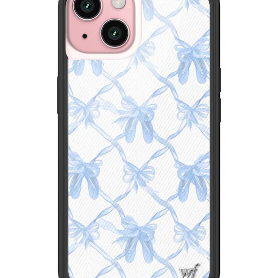 Wildflower iPhone case 15 On Pointe Blue Cute