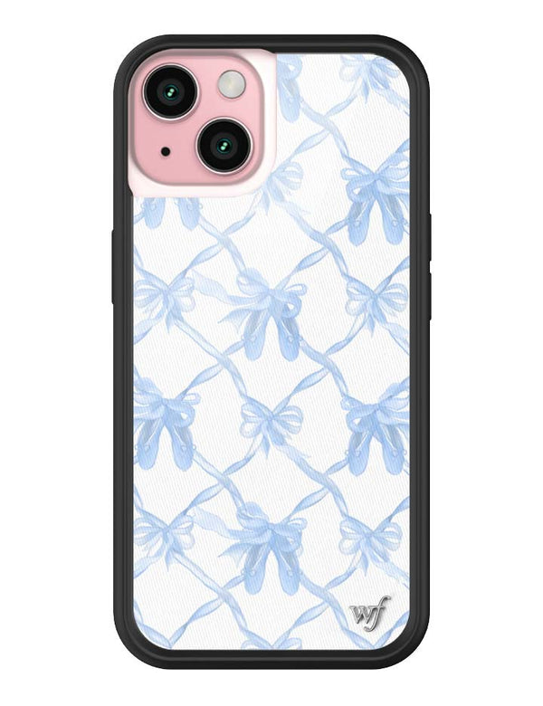 Wildflower iPhone case 15 On Pointe Blue Cute