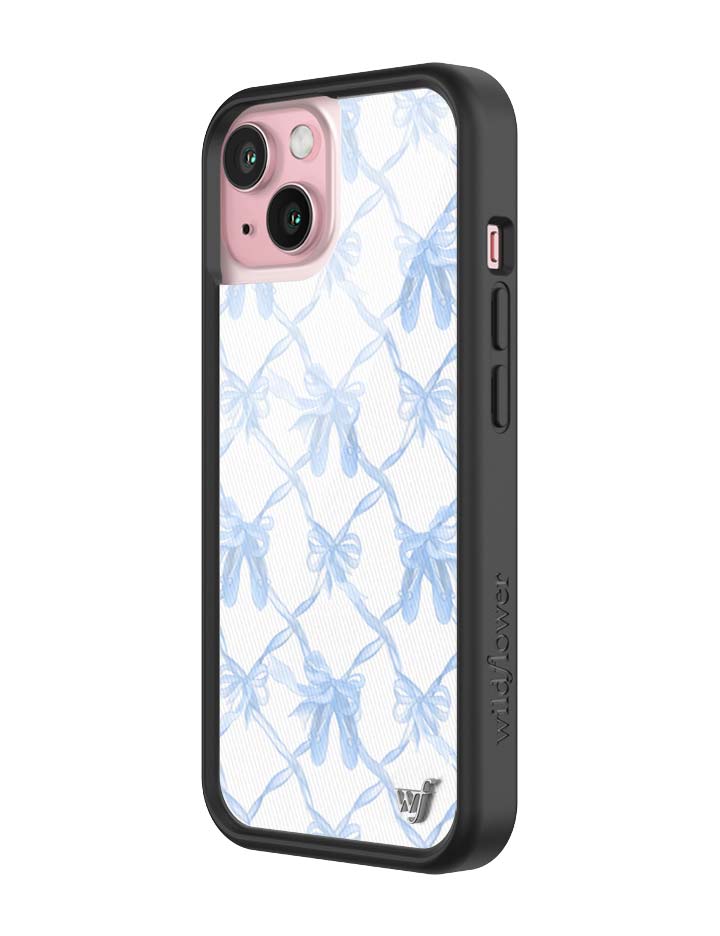 Wildflower iPhone case 15 On Pointe Blue Cute