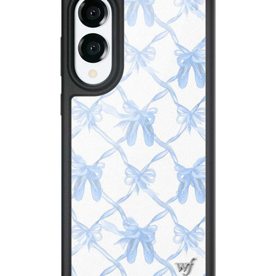Wildflower Galaxy S25 case Edge On Pointe Blue Cute