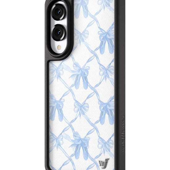 Wildflower Galaxy S25 case Edge On Pointe Blue Cute