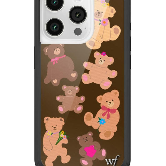 wildflower bear-y cute iphone 15pro case