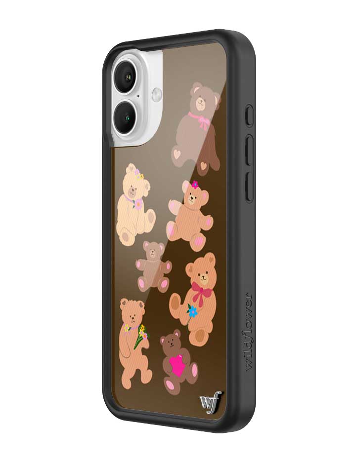 Wildflower Beary Cute iPhone 16 Plus Case