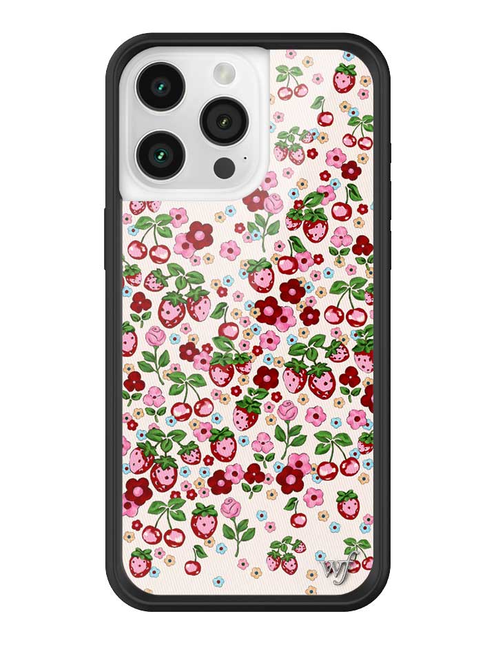 Coque de téléphone avec tarte aux uits et fleurs sauvages, étui Coque de téléphone avec tarte aux uits et fleurs sauvages, étui