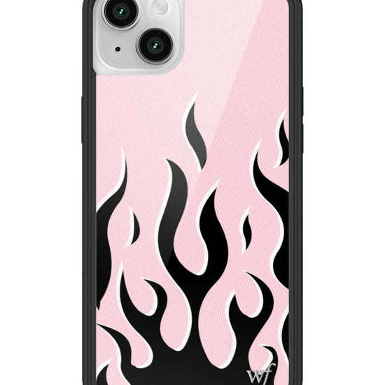 Wildflower iPhone case 14 Flames Pink Black Cute