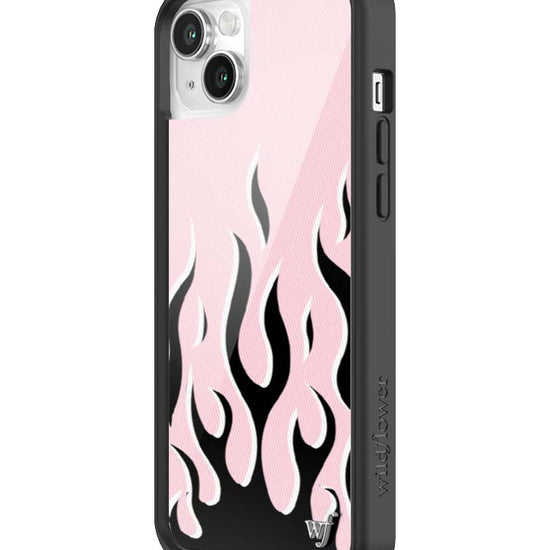 Wildflower iPhone case 14 Flames Pink Black Cute