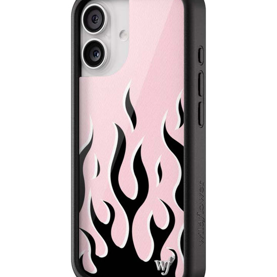 Wildflower iPhone case 17 Flames Pink Black Cute