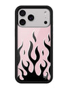 Wildflower iPhone case 18 Pro Max Flames Pink Black Cute