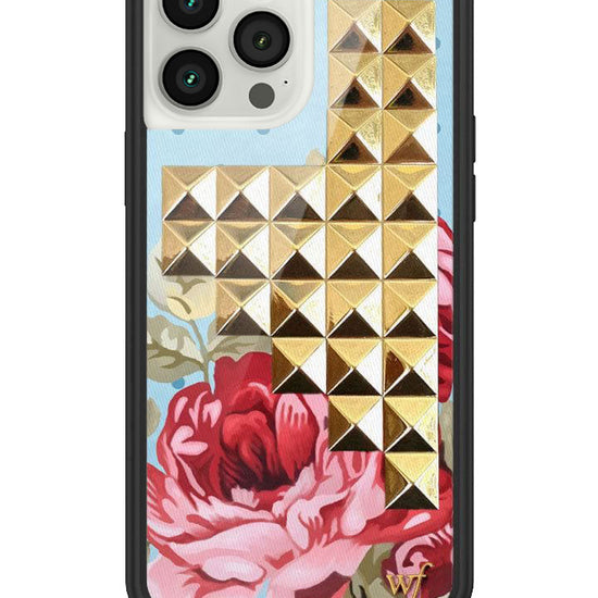 wildflower blue floral stud iphone 13promax