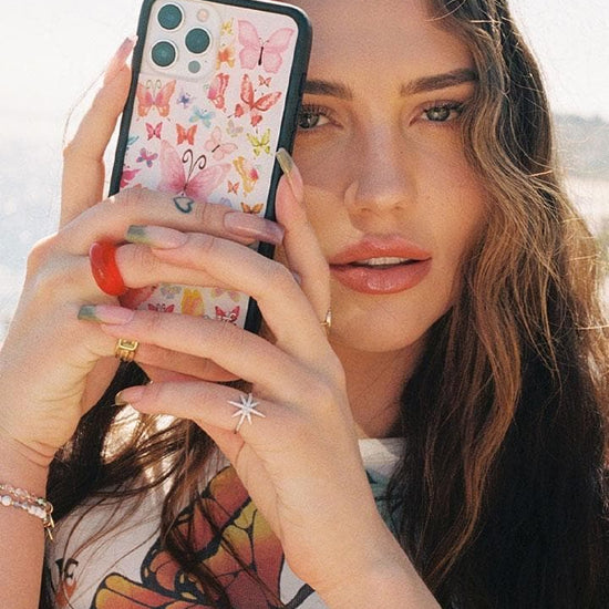 Wildflower Flutter iPhone Case Lifestyle Image 03
