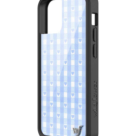 Wildflower iPhone case 13 mini Blue Gingham Hearts Vintage Cute Classic 2