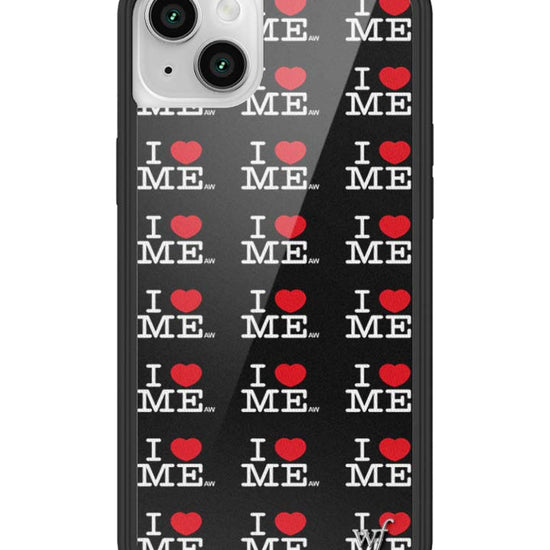 Wildflower iPhone case 14 I Heart Me Black Cute