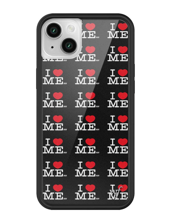 Wildflower iPhone case 14 I Heart Me Black Cute