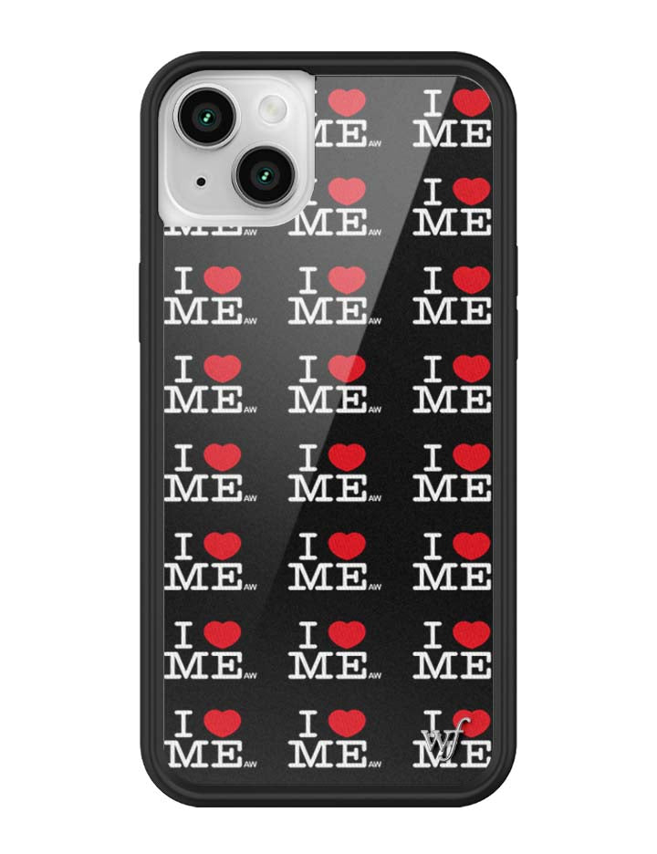 Wildflower iPhone case 14 I Heart Me Black Cute