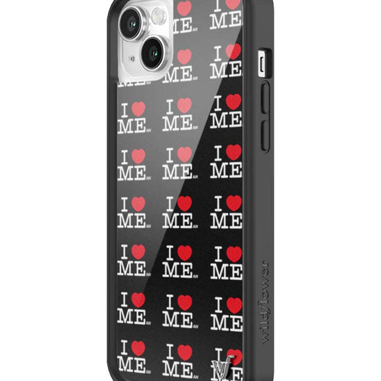 Wildflower iPhone case 14 I Heart Me Black Cute