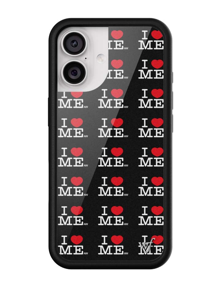 Wildflower iPhone case 17 I Heart Me Black Cute