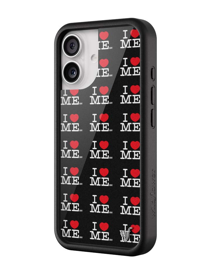 Wildflower iPhone case 17 I Heart Me Black Cute