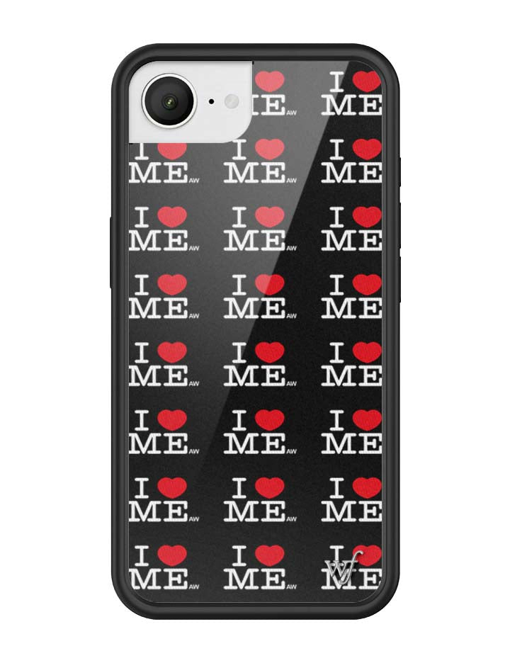 Wildflower iPhone case 17e I Heart Me Black Cute