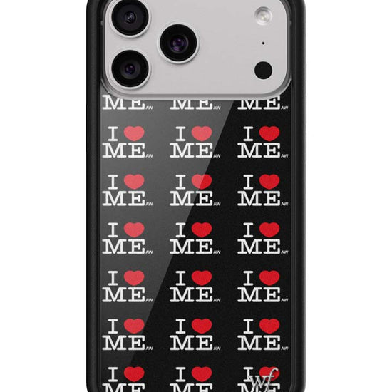 Wildflower iPhone case 18 Pro Max I Heart Me Black Cute