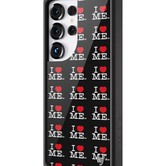 Wildflower Galaxy S25 case Ultra I Heart Me Black Cute