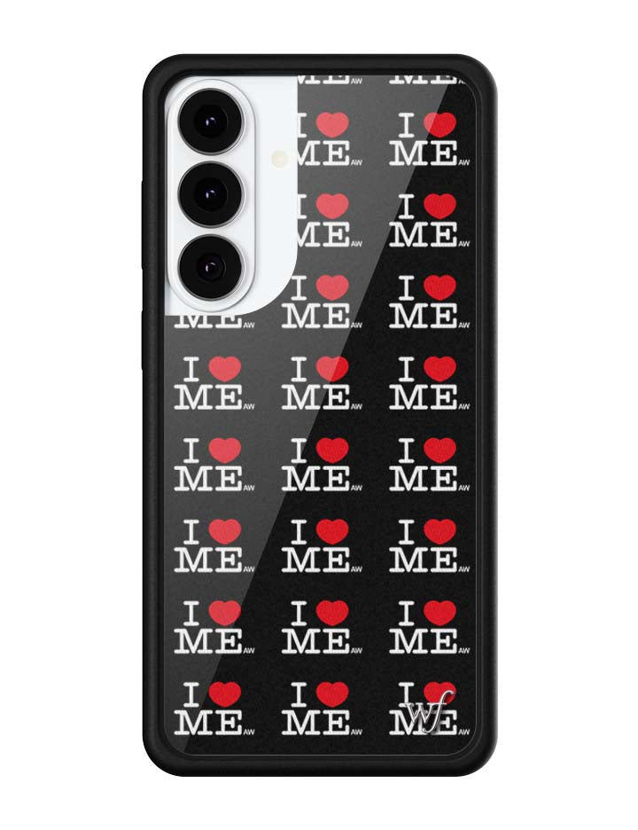 Wildflower Galaxy S26 case Plus I Heart Me Black Cute
