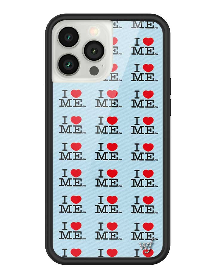 Wildflower iPhone case 13 Pro Max I Heart Me Red Blue Cute