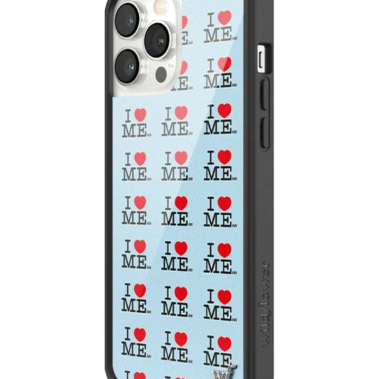 Wildflower iPhone case 13 Pro Max I Heart Me Red Blue Cute