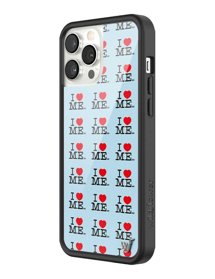 Wildflower iPhone case 13 Pro Max I Heart Me Red Blue Cute