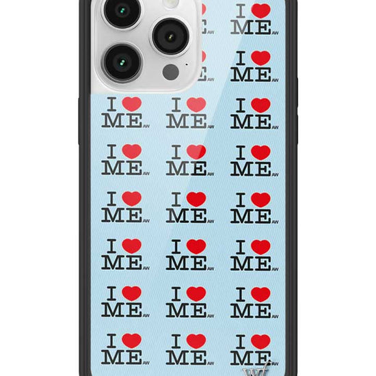 Wildflower iPhone case 14 Pro Max I Heart Me Red Blue Cute