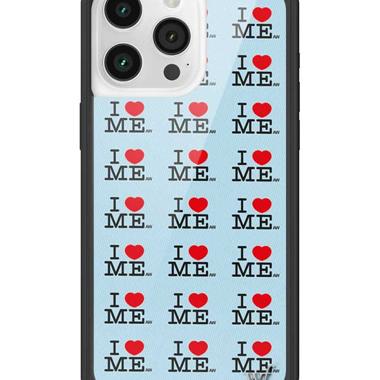 Wildflower iPhone case 15 Pro Max I Heart Me Red Blue Cute