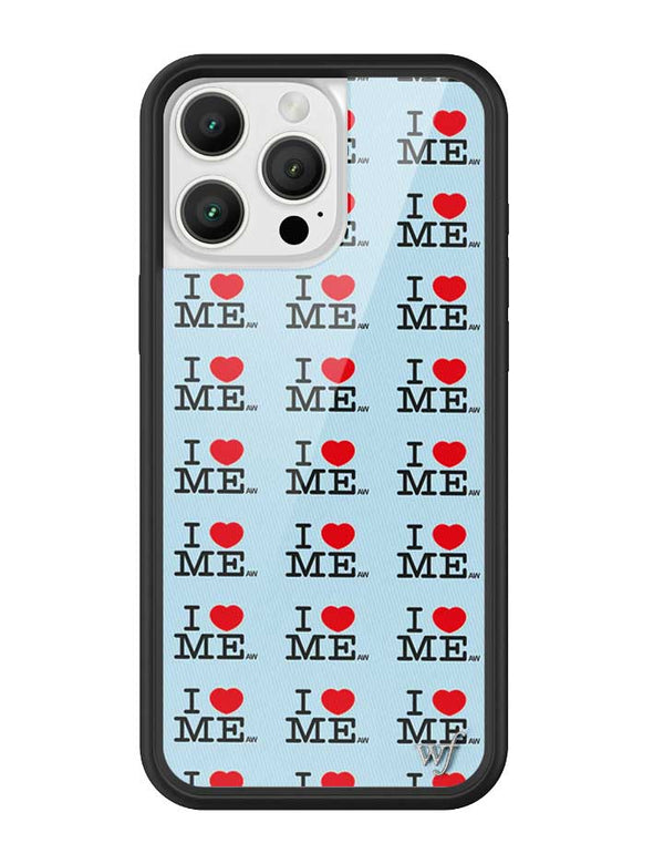 Wildflower iPhone case 16 Pro Max I Heart Me Red Blue Cute
