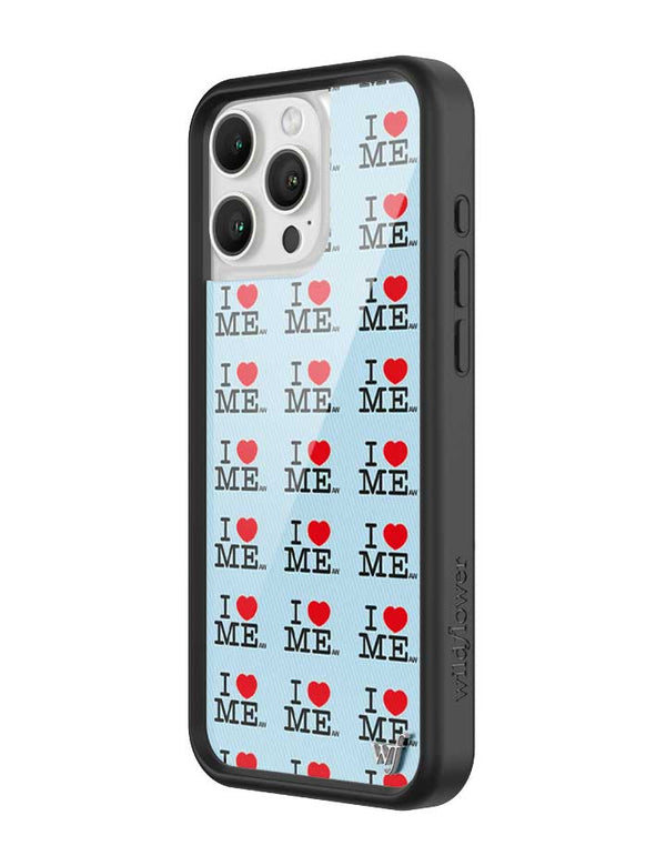 Wildflower iPhone case 16 Pro Max I Heart Me Red Blue Cute