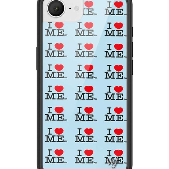 Wildflower iPhone case 17e I Heart Me Red Blue Cute