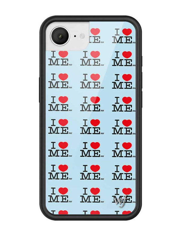 Wildflower iPhone case 17e I Heart Me Red Blue Cute