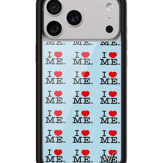 Wildflower iPhone case 17 Pro Max I Heart Me Red Blue Cute