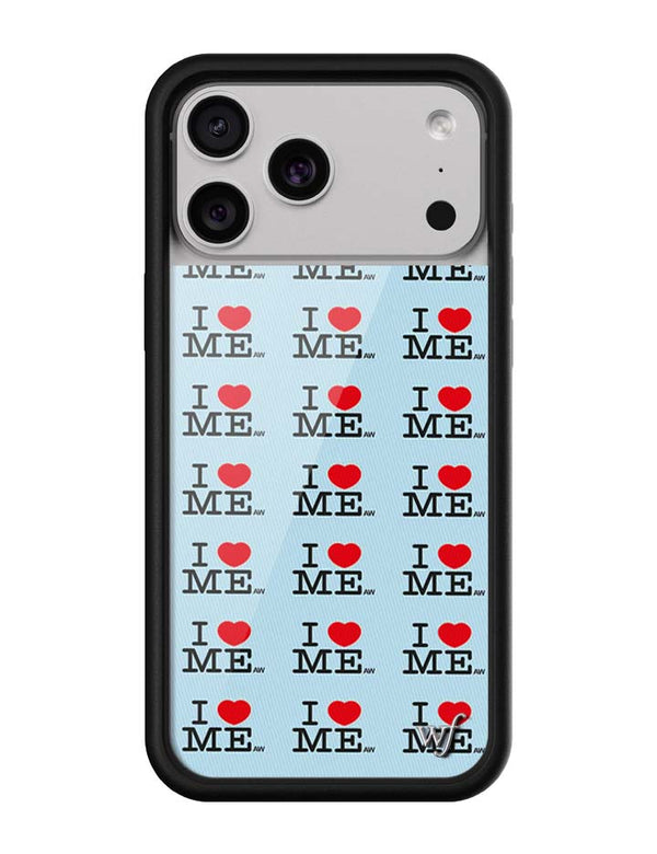 Wildflower iPhone case 17 Pro Max I Heart Me Red Blue Cute